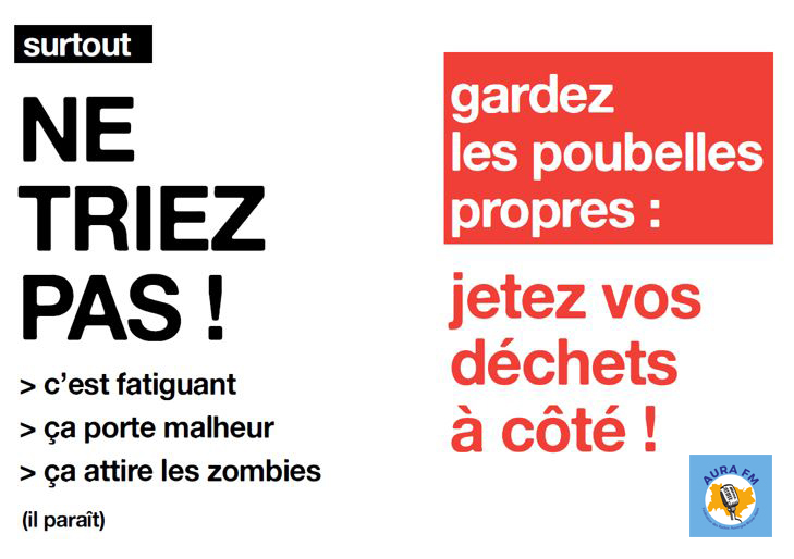 Aura des pâquerettes novembre 2024 « Poubelle la vie », nos déchets à l’honneur lors d’une soirée spéciale