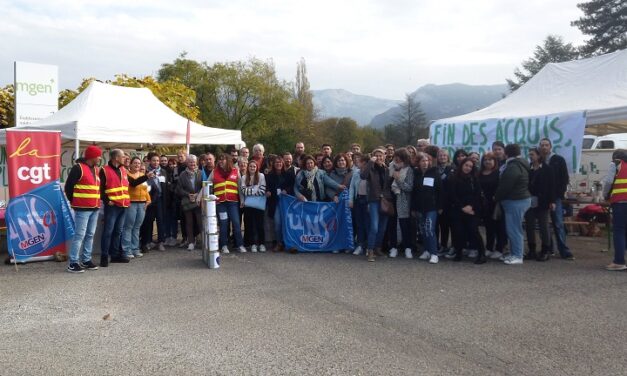 Mobilisation au centre MGEN de St Thomas en Royans