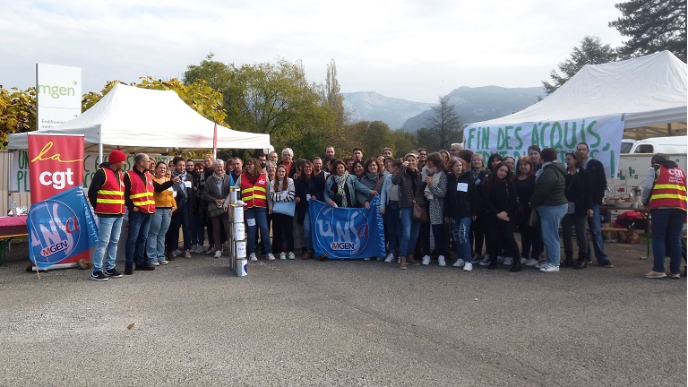 Mobilisation au centre MGEN de St Thomas en Royans